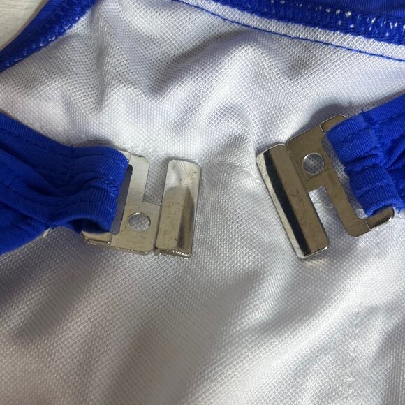 Holipick Womens Two-Tone One-Piece Swimsuit High Neck Cutout Size Large - Picture 8 of 11